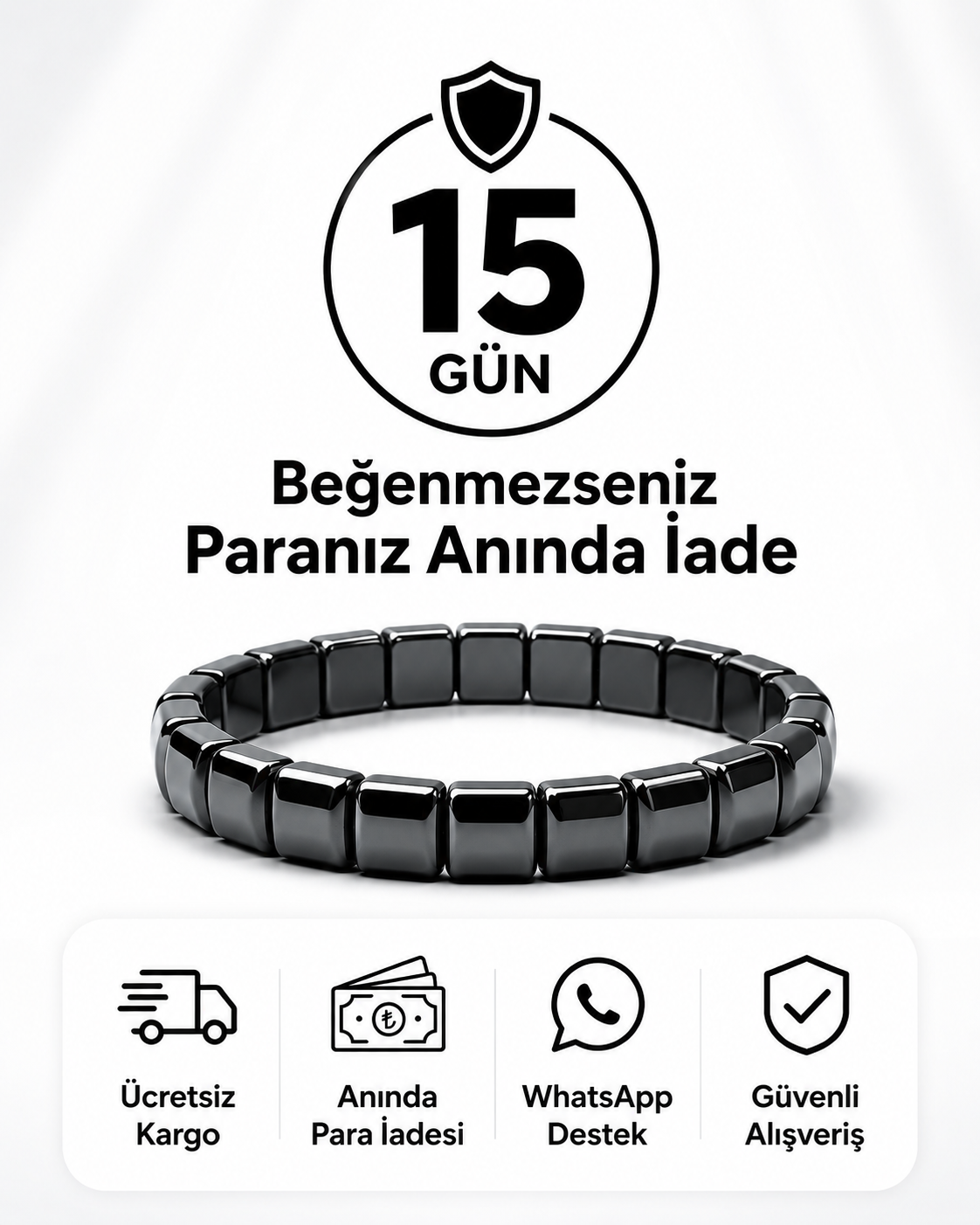 Hematit Güç Bilekliği